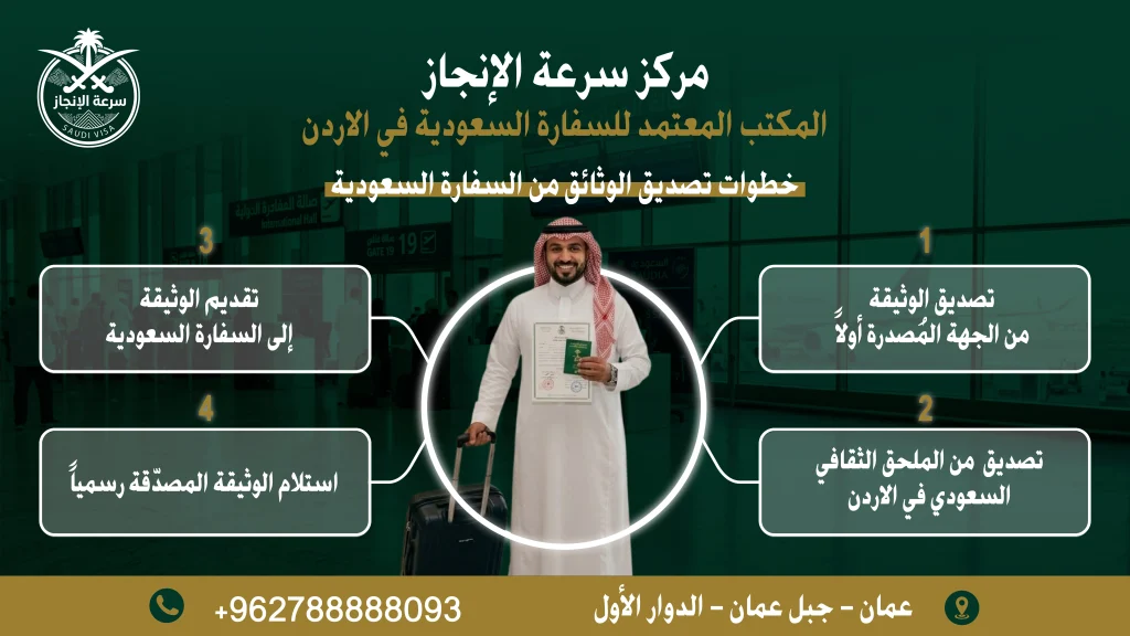 تصديق الوثائق من السفارة السعودية