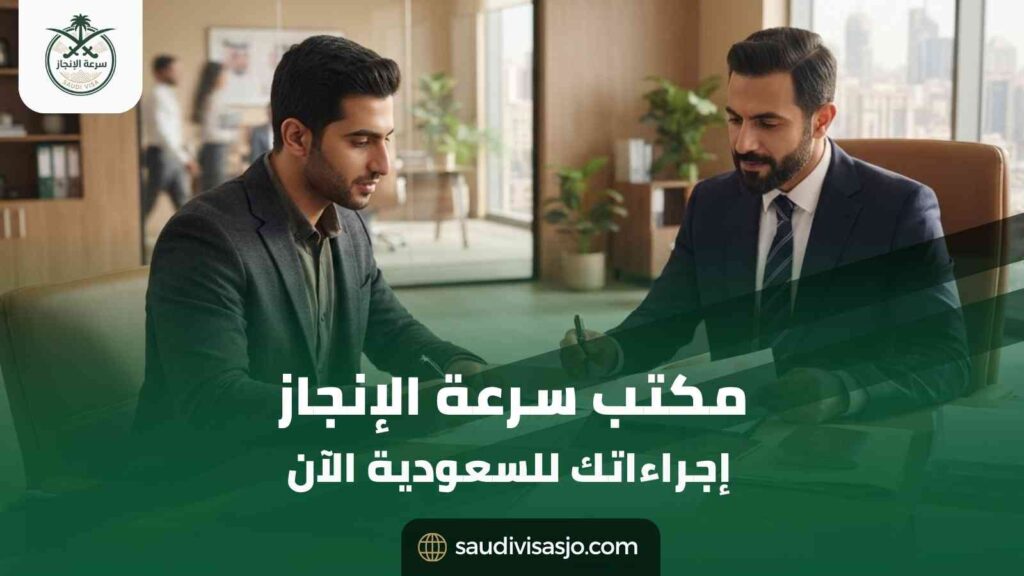مكتب سرعة الإنجاز | ابدأ إجراءاتك للسعودية الآن