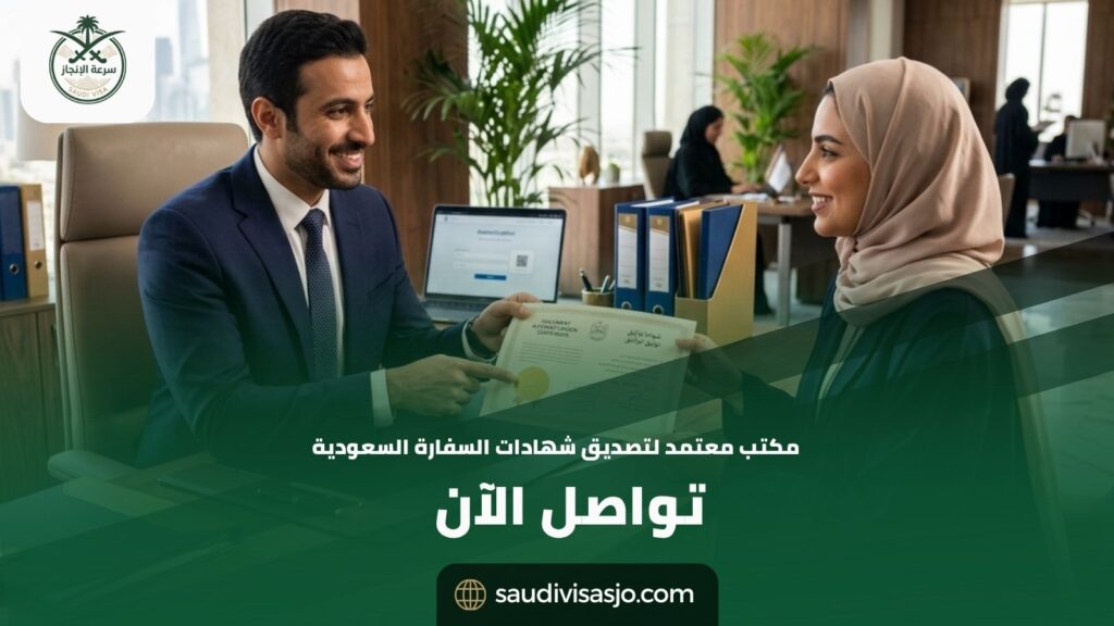 مكتب معتمد لتصديق شهادات السفارة السعودية | أنجز الآن