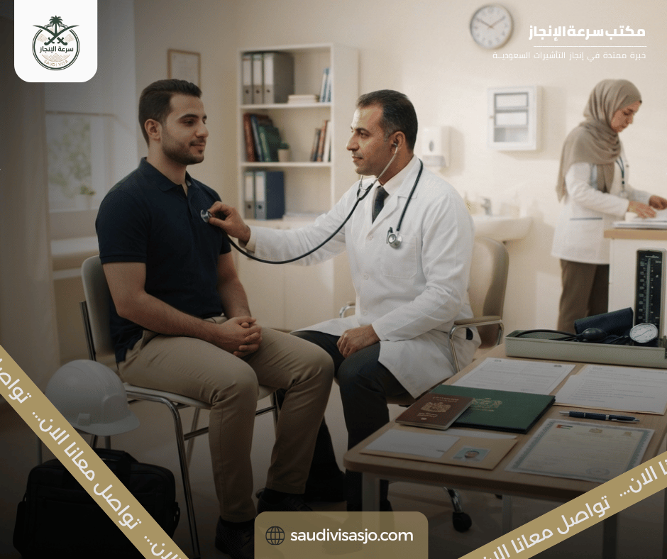 الفحص الطبي لتأشيرة العمل السعودية في الأردن