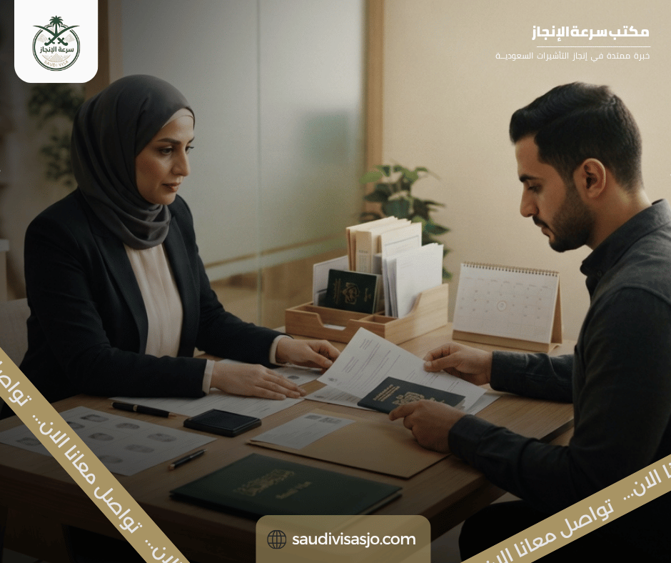 بصمة تأشيرة السعودية في الأردن