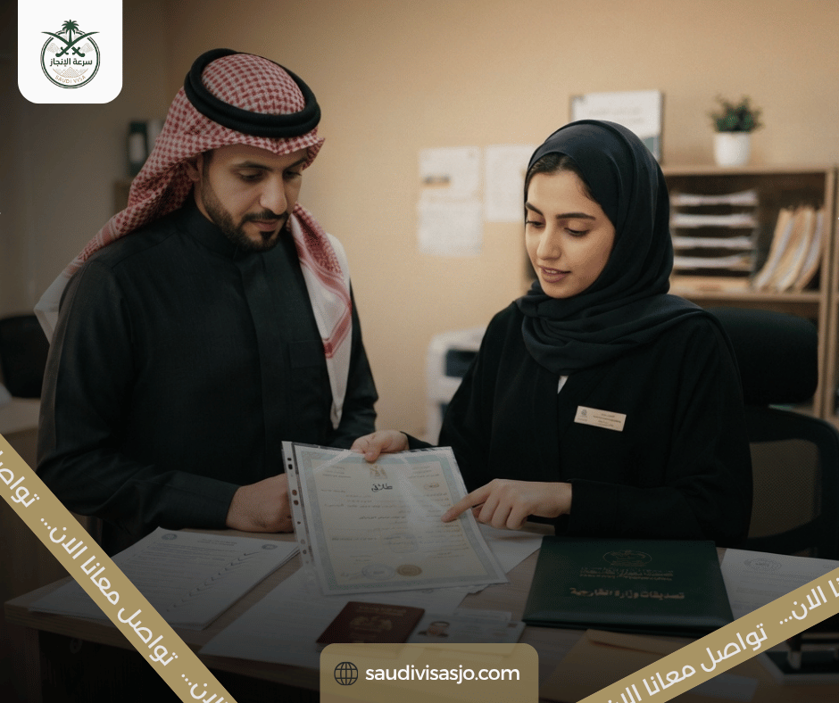 تصديق شهادة الطلاق للسعودية من الأردن