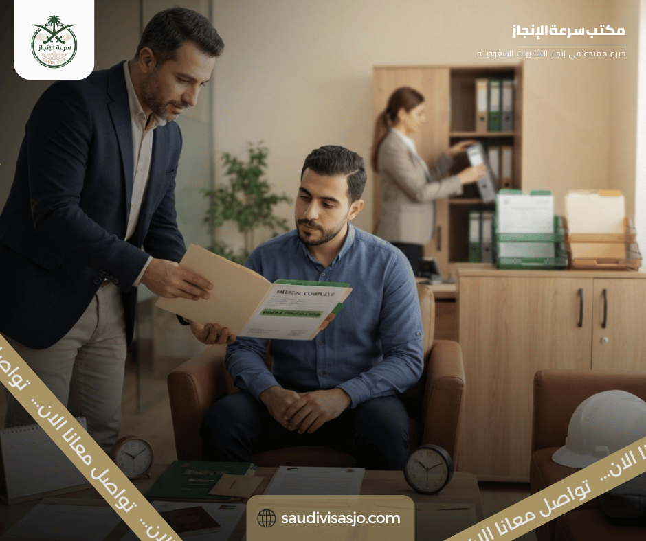 تأشيرة العمل بعد الفحص الطبي