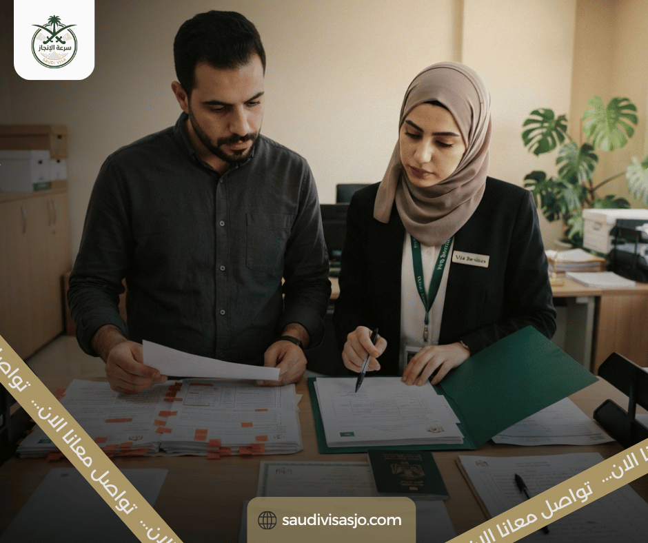 رفض تأشيرة السعودية وإعادة التقديم من الأردن